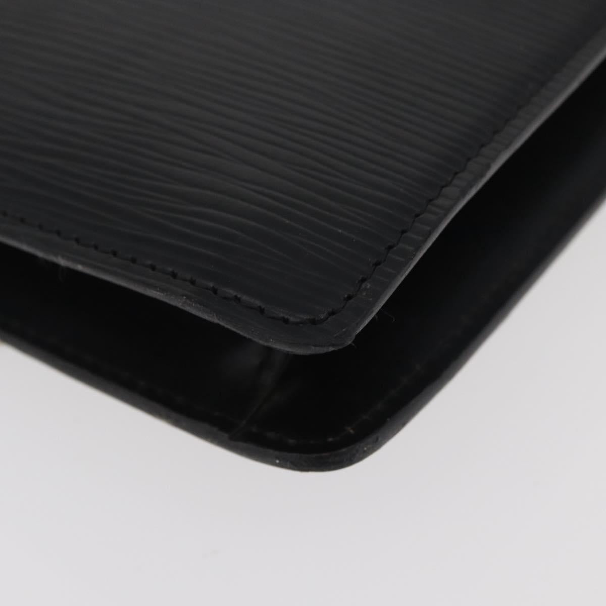 LOUIS VUITTON Epi Montaigne 27 Clutch Bag Black M52652 LV Auth mr2491