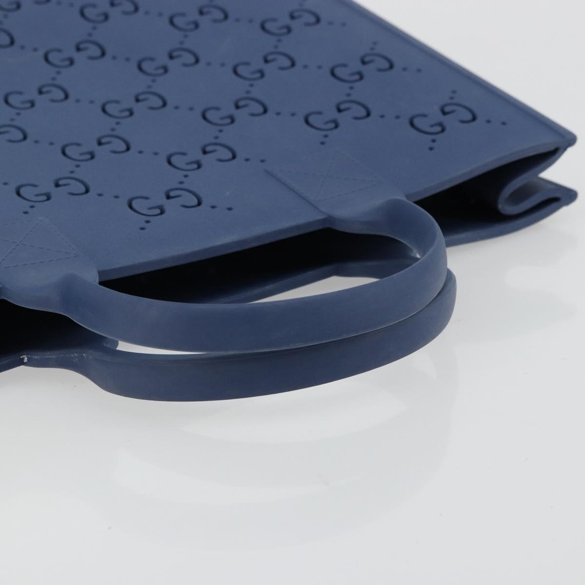 GUCCI Tote Bag rubber Navy Auth mr2493A