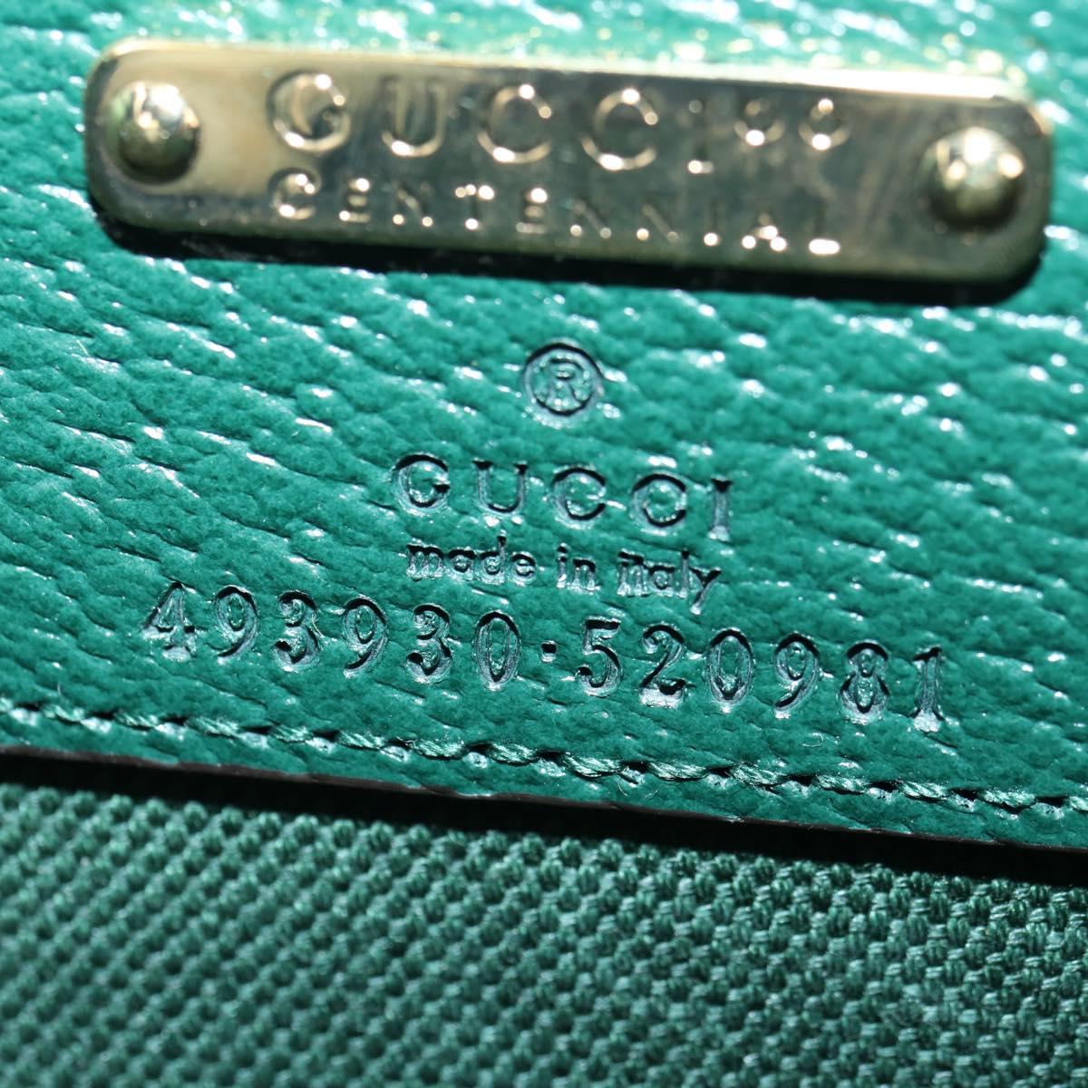 GUCCI Web Sherry Line Bag Canvas 100th Anniversary Beige 493930 Auth mr2495V