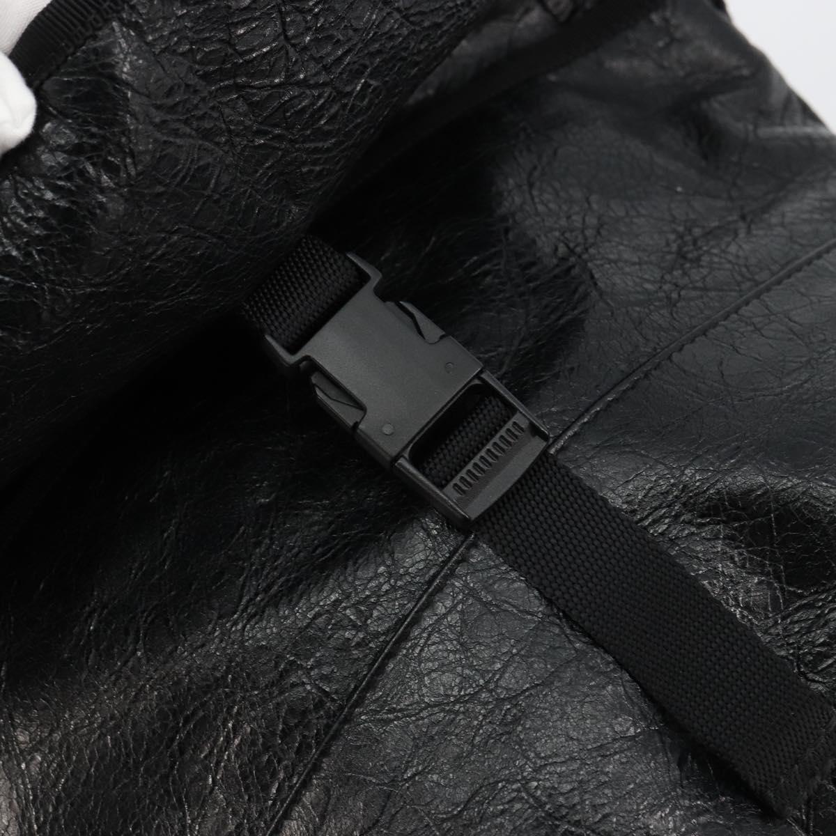 BALENCIAGA Explorer Shoulder Bag Leather Black 620259 Auth mr2509A