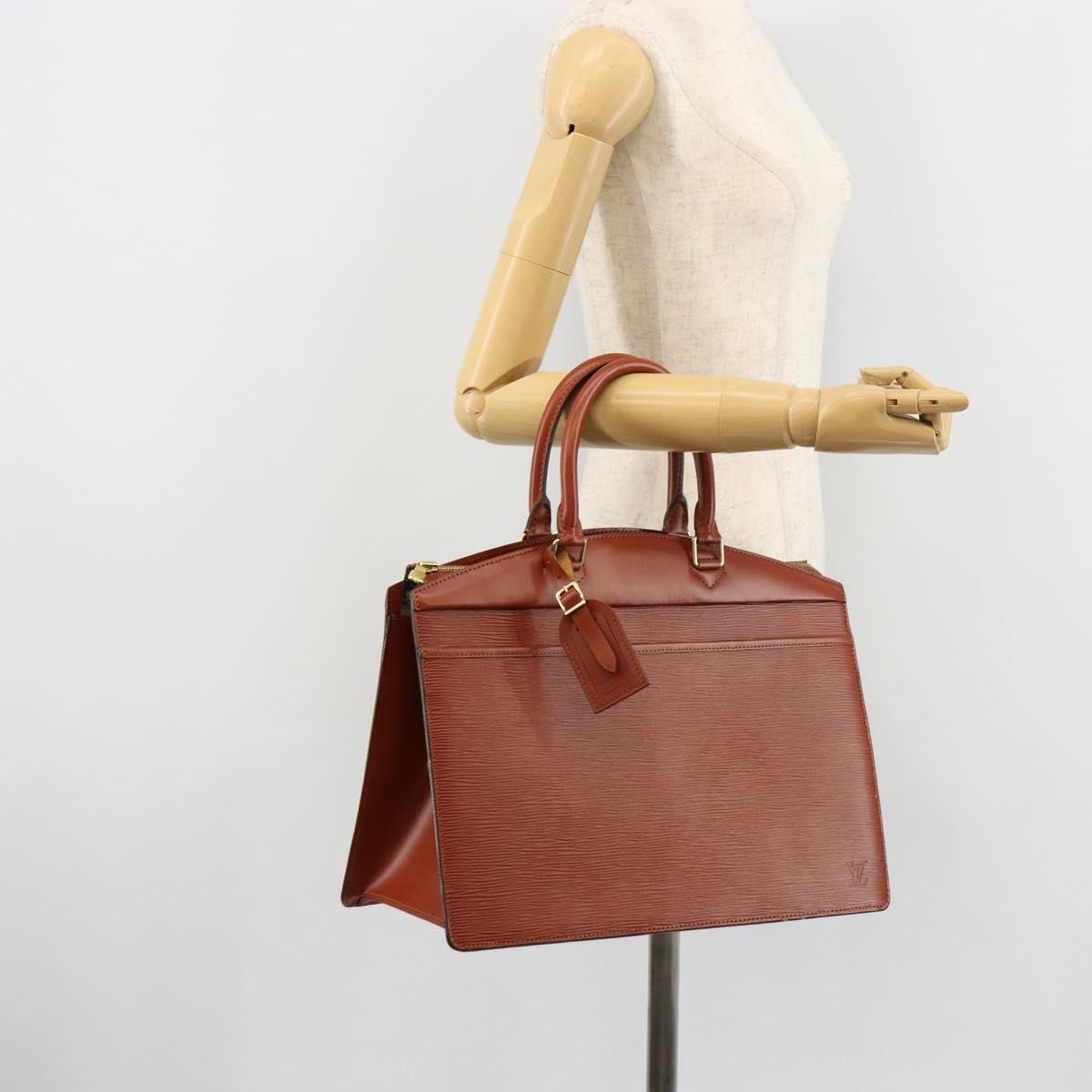 LOUIS VUITTON Epi Riviera Hand Bag Brown M48183 LV Auth mr2515