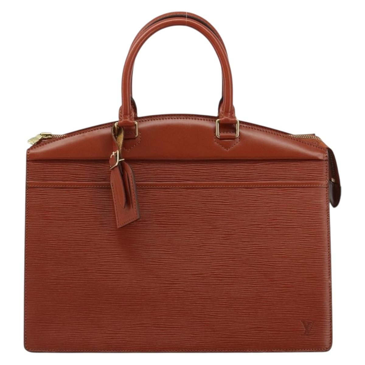LOUIS VUITTON Epi Riviera Hand Bag Brown M48183 LV Auth mr2515