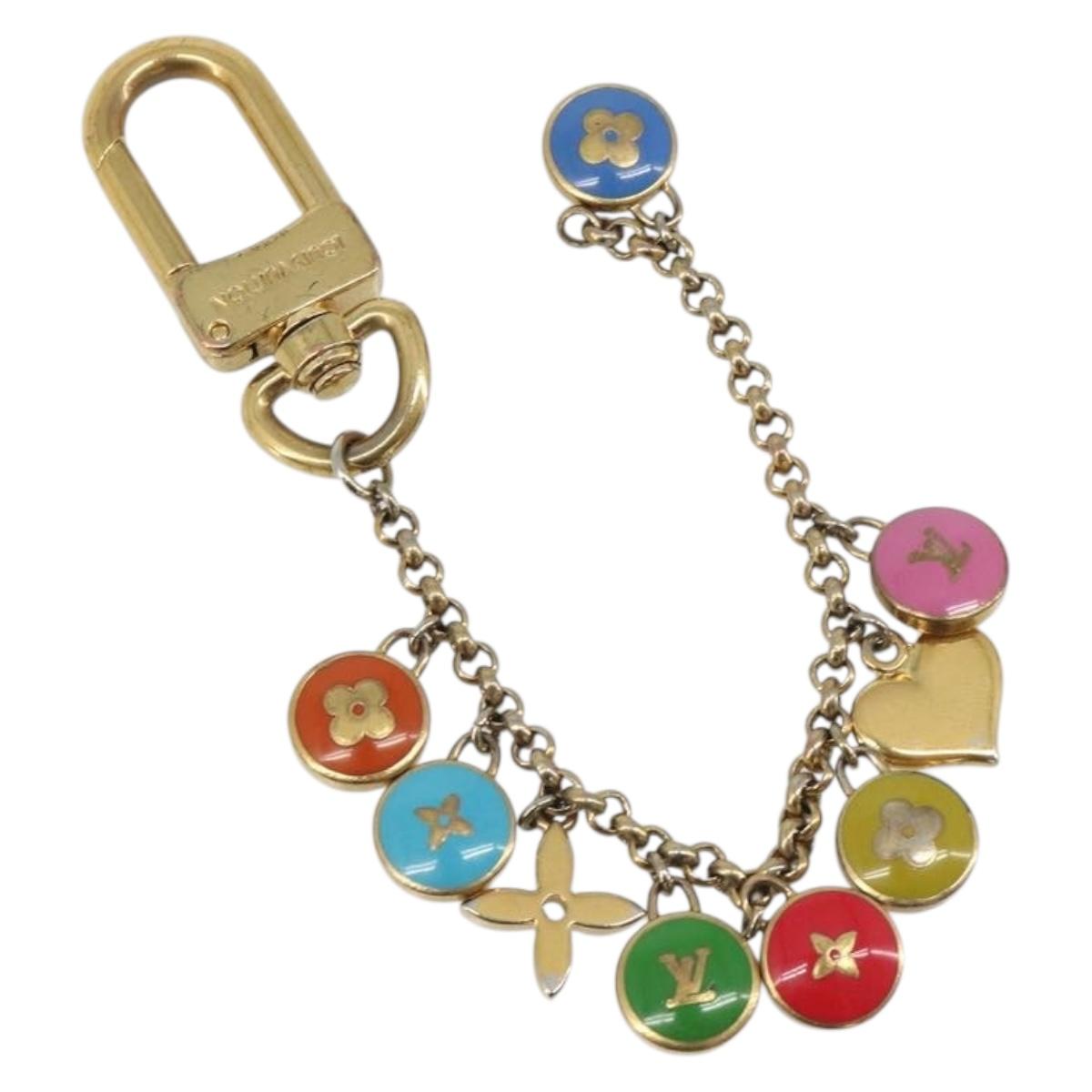 LOUIS VUITTON Porte Cles Chainne Pastille Key Holder metal M66172 Auth mr2525