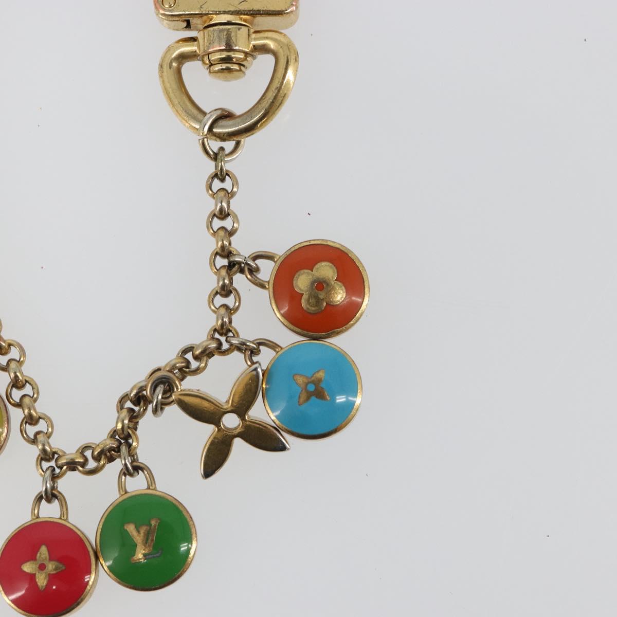 LOUIS VUITTON Porte Cles Chainne Pastille Key Holder metal M66172 Auth mr2525