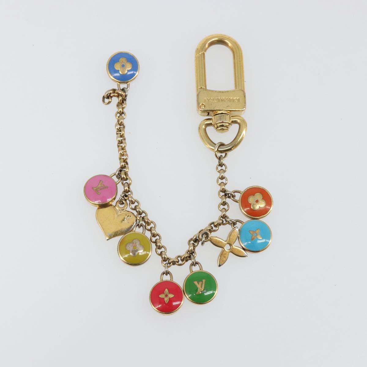 LOUIS VUITTON Porte Cles Chainne Pastille Key Holder metal M66172 Auth mr2525