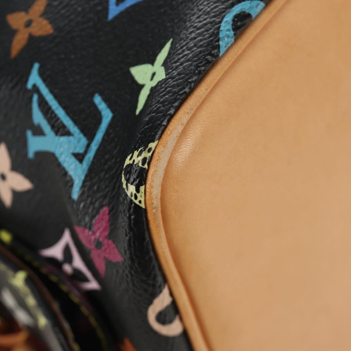 LOUIS VUITTON Monogram Multicolor Petit Noe Bag Black M42230 LV Auth mr2527SAV