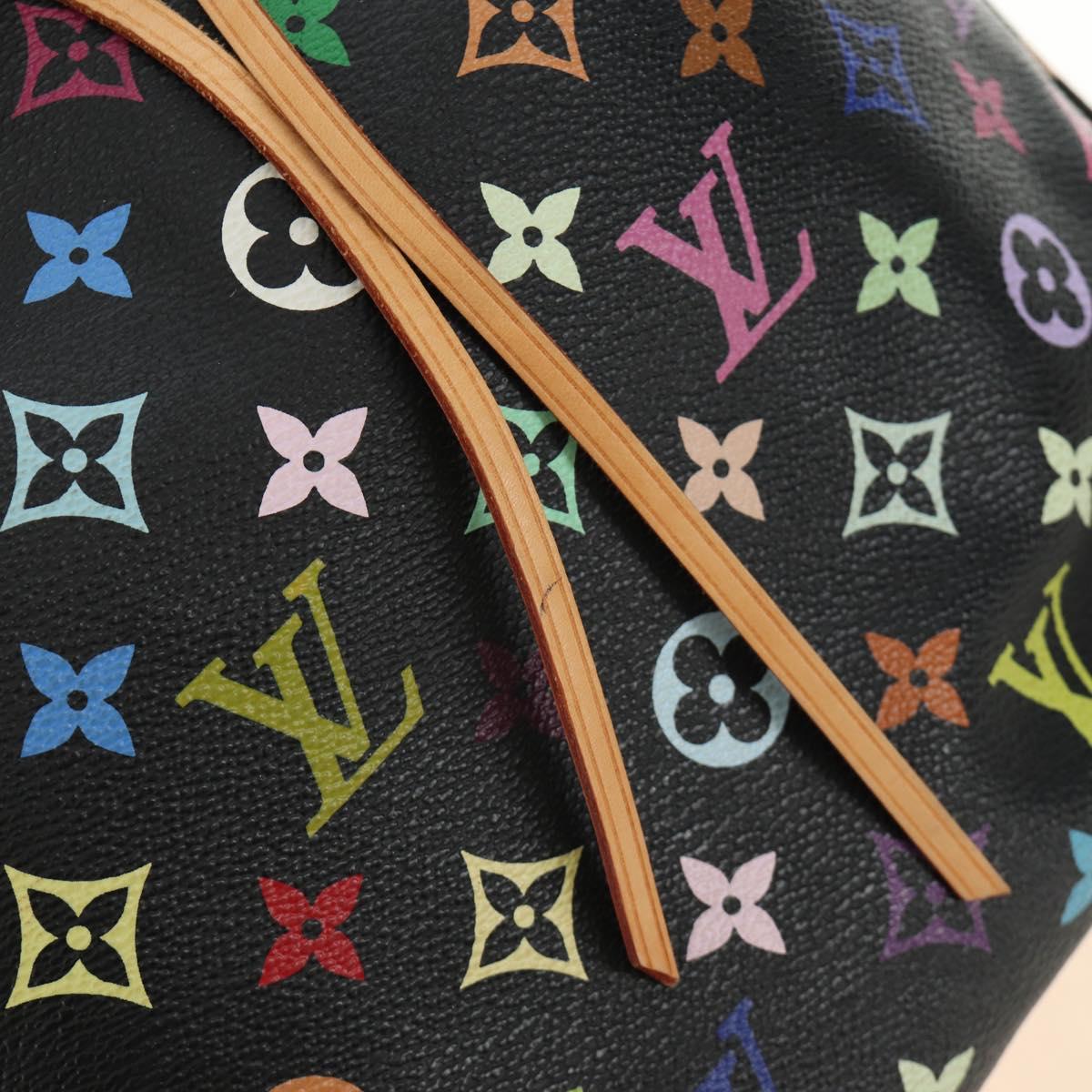 LOUIS VUITTON Monogram Multicolor Petit Noe Bag Black M42230 LV Auth mr2527SAV