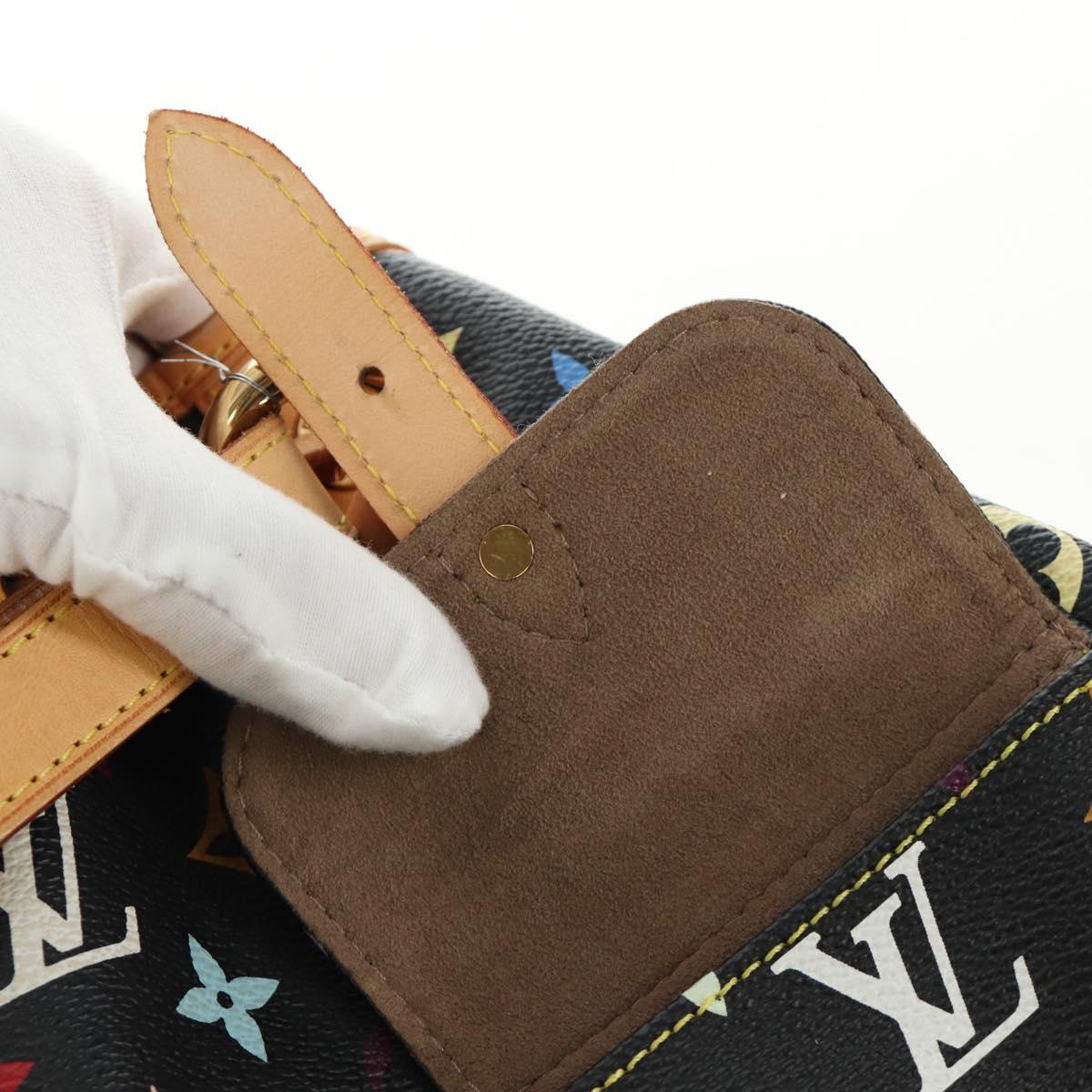 LOUIS VUITTON Monogram Multicolor Petit Noe Bag Black M42230 LV Auth mr2527SAV