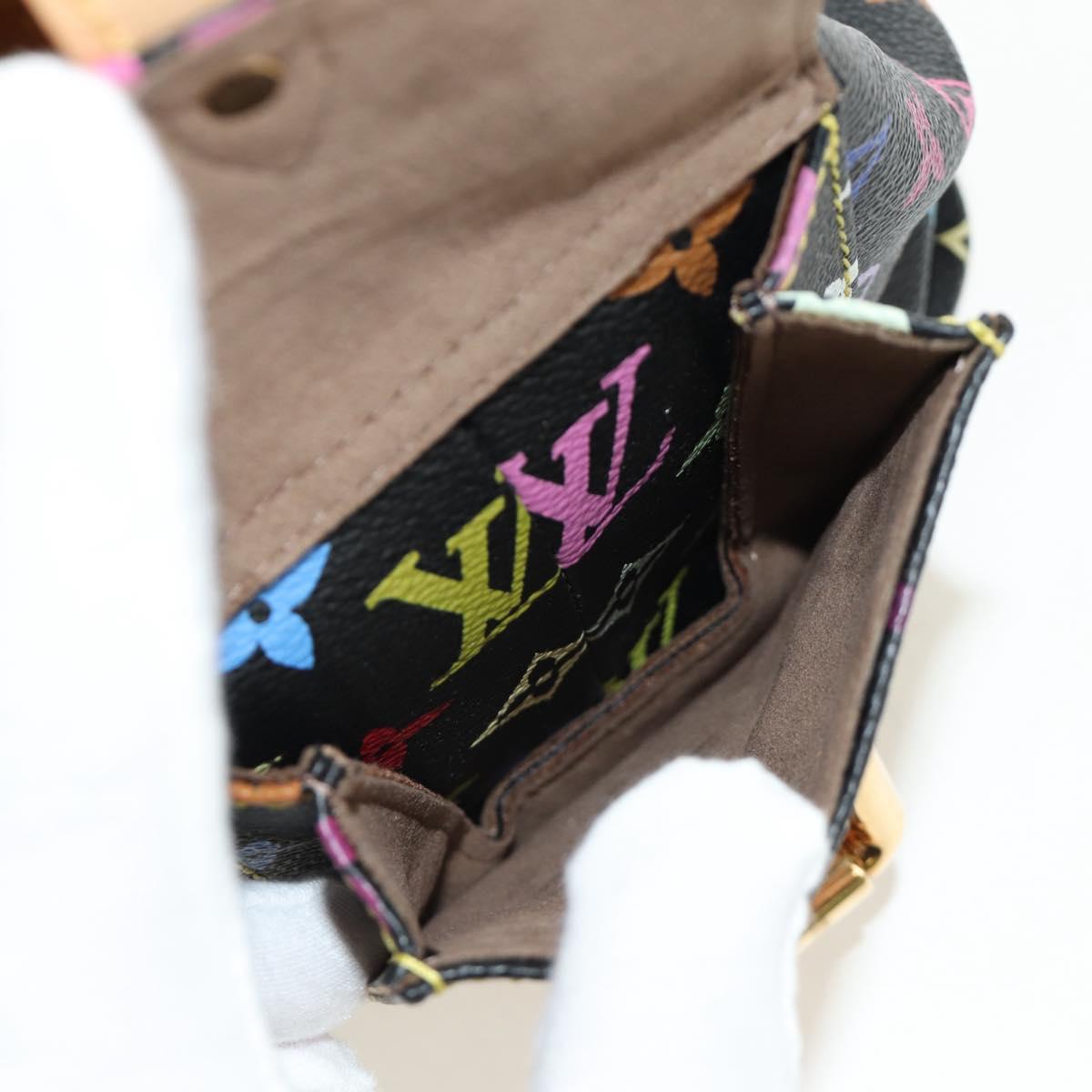 LOUIS VUITTON Monogram Multicolor Petit Noe Bag Black M42230 LV Auth mr2527SAV