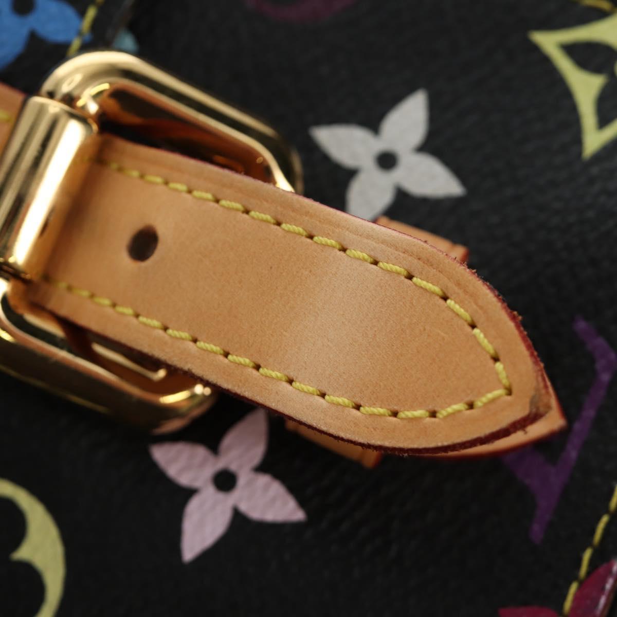 LOUIS VUITTON Monogram Multicolor Petit Noe Bag Black M42230 LV Auth mr2527SAV