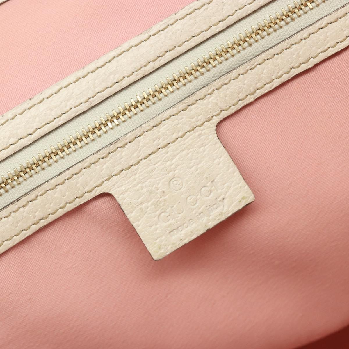GUCCI GG Canvas Sherry Line Tote Bag Pink Gold 137396 Auth mr2550A
