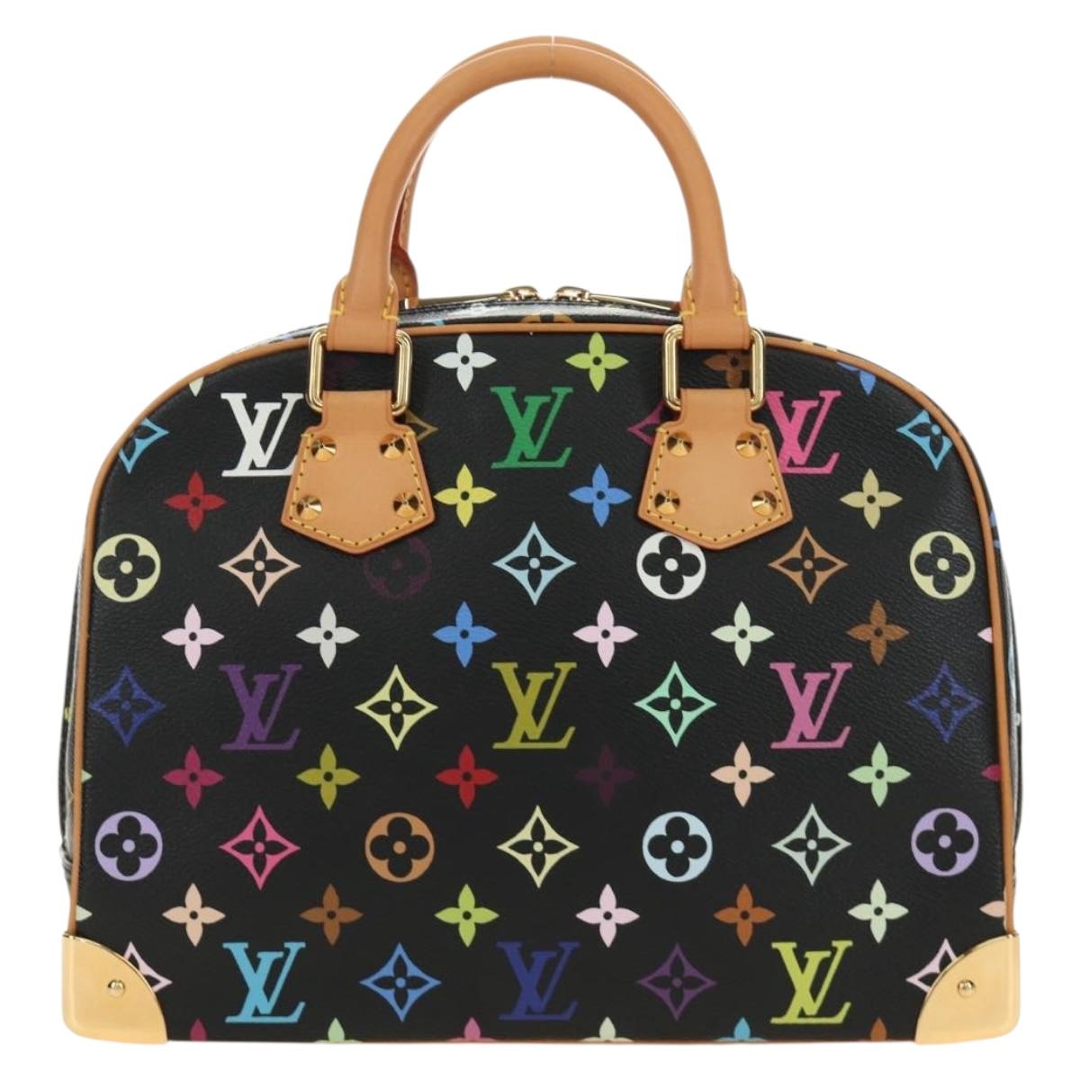 LOUIS VUITTON Monogram Multicolor Hand Bag Black LV Auth mr2560SAM