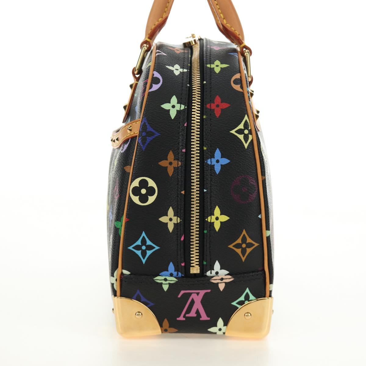 LOUIS VUITTON Monogram Multicolor Hand Bag Black LV Auth mr2560SAM