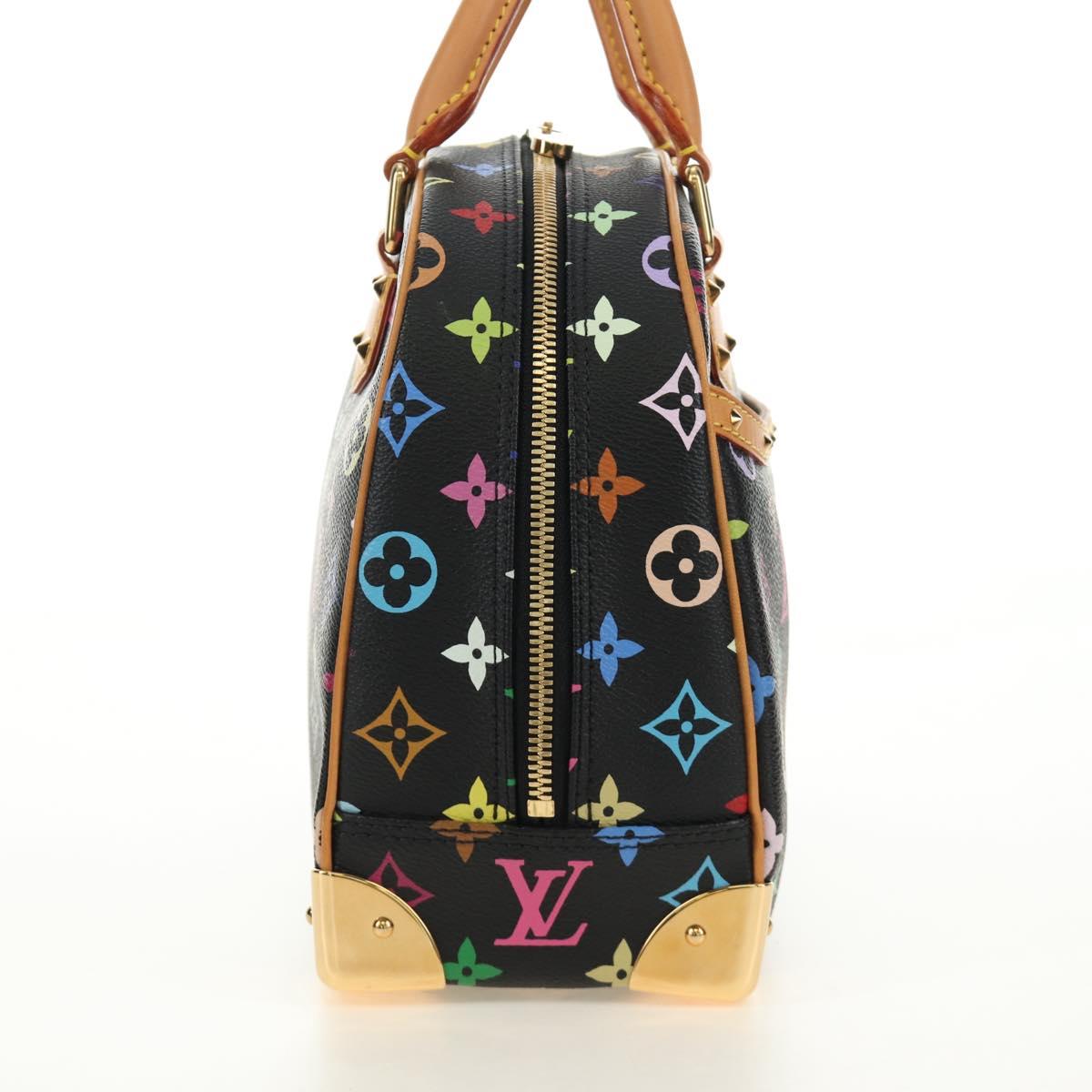 LOUIS VUITTON Monogram Multicolor Hand Bag Black LV Auth mr2560SAM