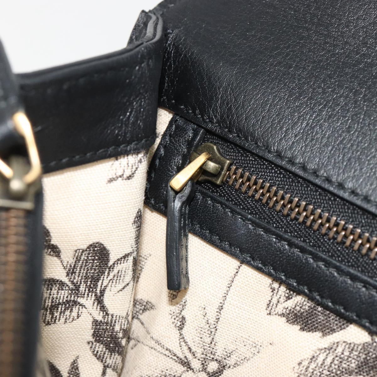 GUCCI Shoulder Bag Leather Black Gold 412007 Auth mr2562V