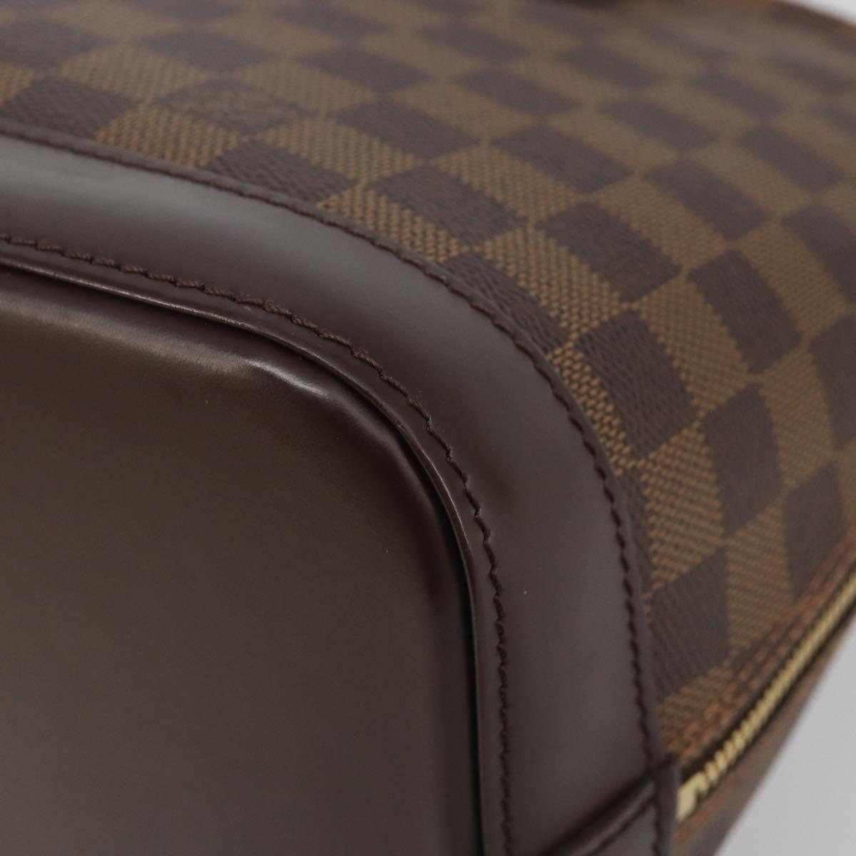 LOUIS VUITTON Damier Ebene Alma Hand Bag N51131 LV Auth mr2568A