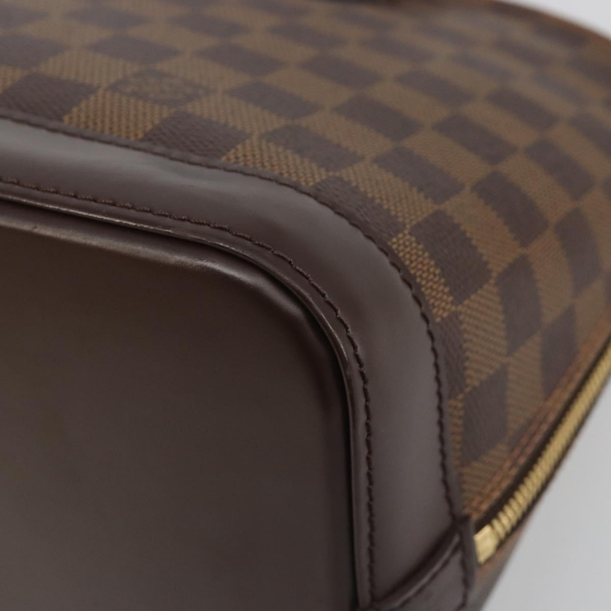 LOUIS VUITTON Damier Ebene Alma Hand Bag N51131 LV Auth mr2568A