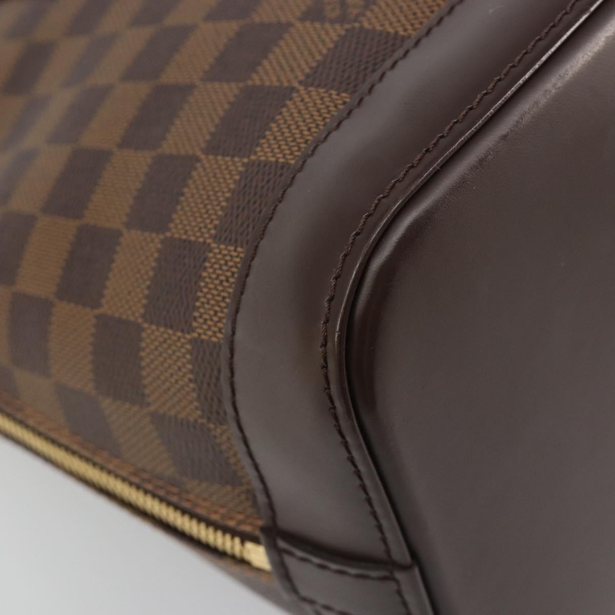 LOUIS VUITTON Damier Ebene Alma Hand Bag N51131 LV Auth mr2568A