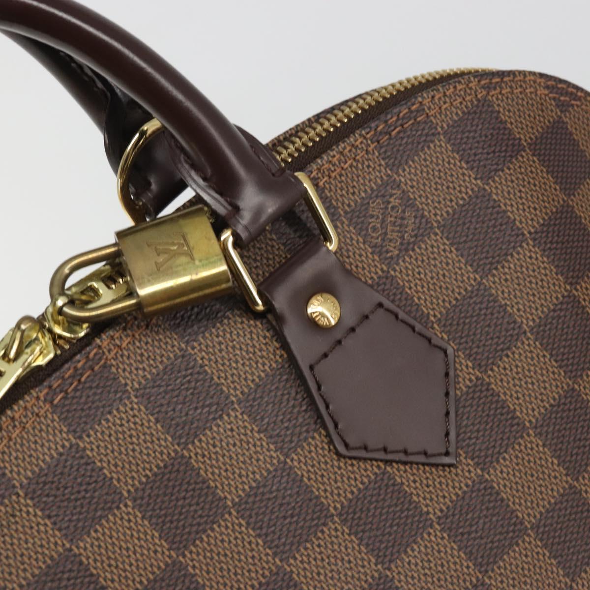 LOUIS VUITTON Damier Ebene Alma Hand Bag N51131 LV Auth mr2568A