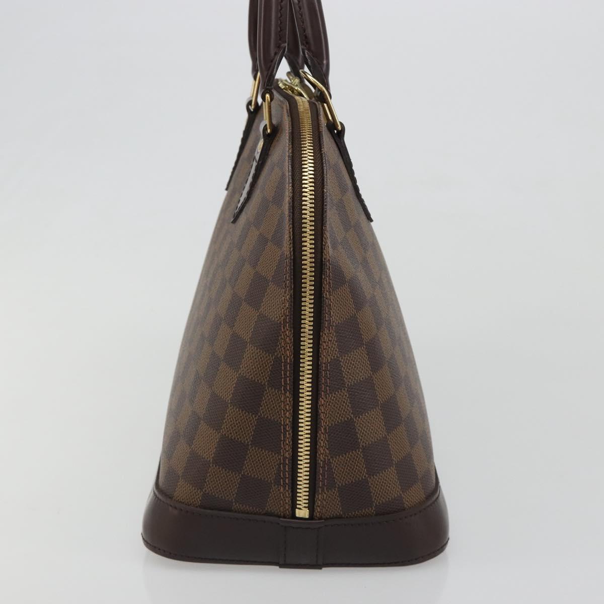 LOUIS VUITTON Damier Ebene Alma Hand Bag N51131 LV Auth mr2568A