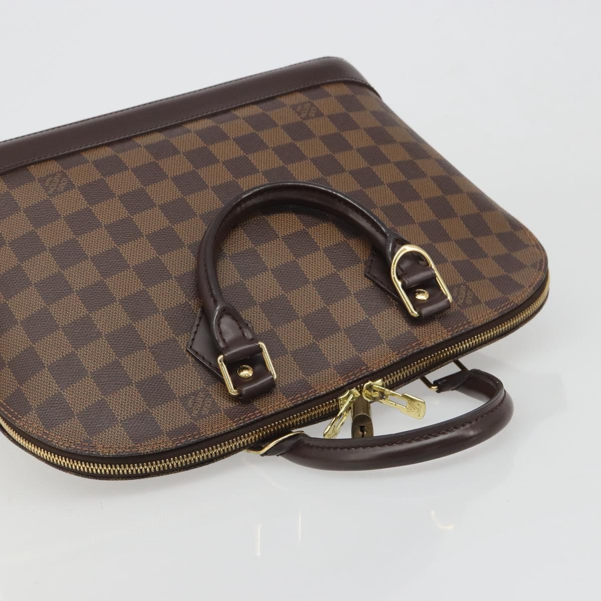 LOUIS VUITTON Damier Ebene Alma Hand Bag N51131 LV Auth mr2568A