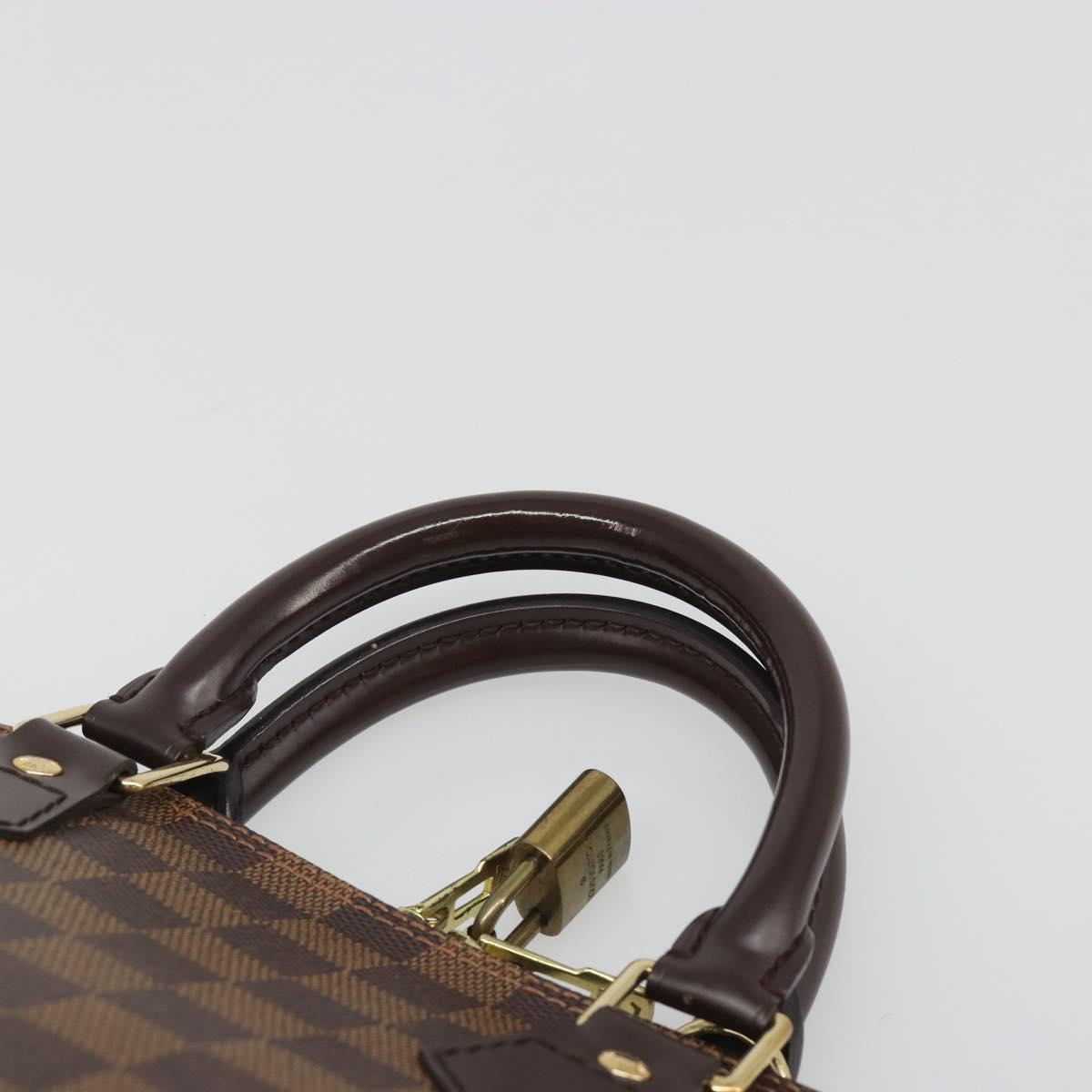 LOUIS VUITTON Damier Ebene Alma Hand Bag N51131 LV Auth mr2568A