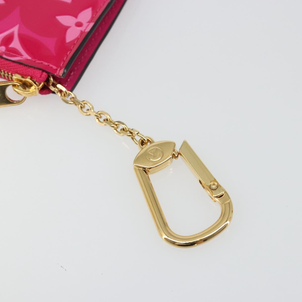 LOUIS VUITTON Monogram Vernis Pochette Cles Purse Pink M90586 LV Auth mr2572V