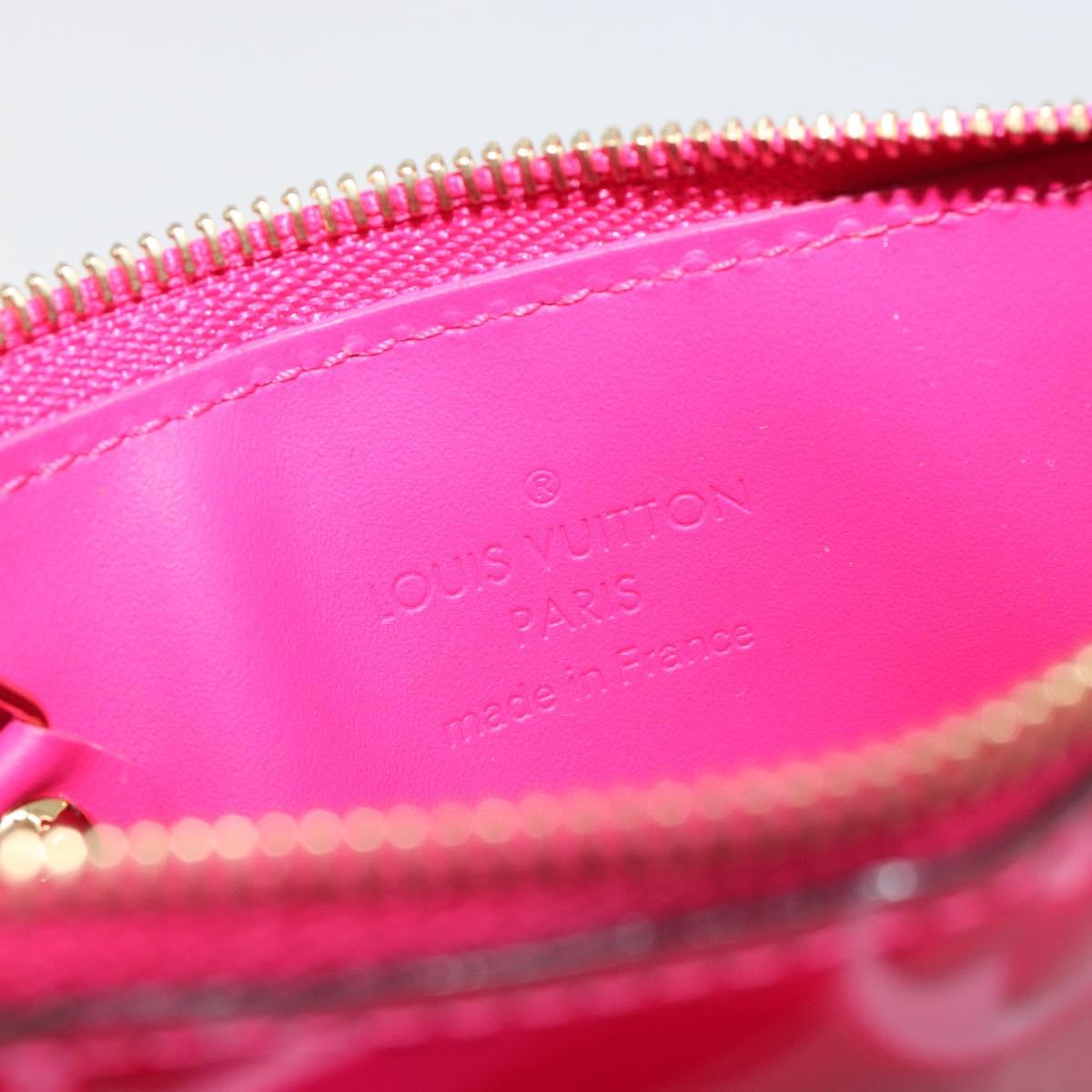 LOUIS VUITTON Monogram Vernis Pochette Cles Purse Pink M90586 LV Auth mr2572V