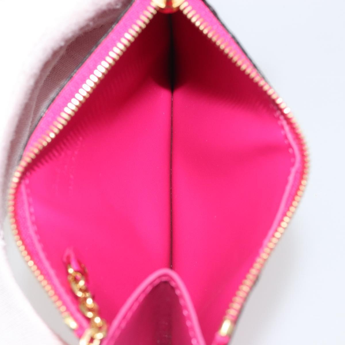 LOUIS VUITTON Monogram Vernis Pochette Cles Purse Pink M90586 LV Auth mr2572V