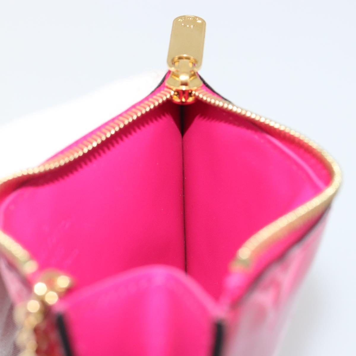 LOUIS VUITTON Monogram Vernis Pochette Cles Purse Pink M90586 LV Auth mr2572V