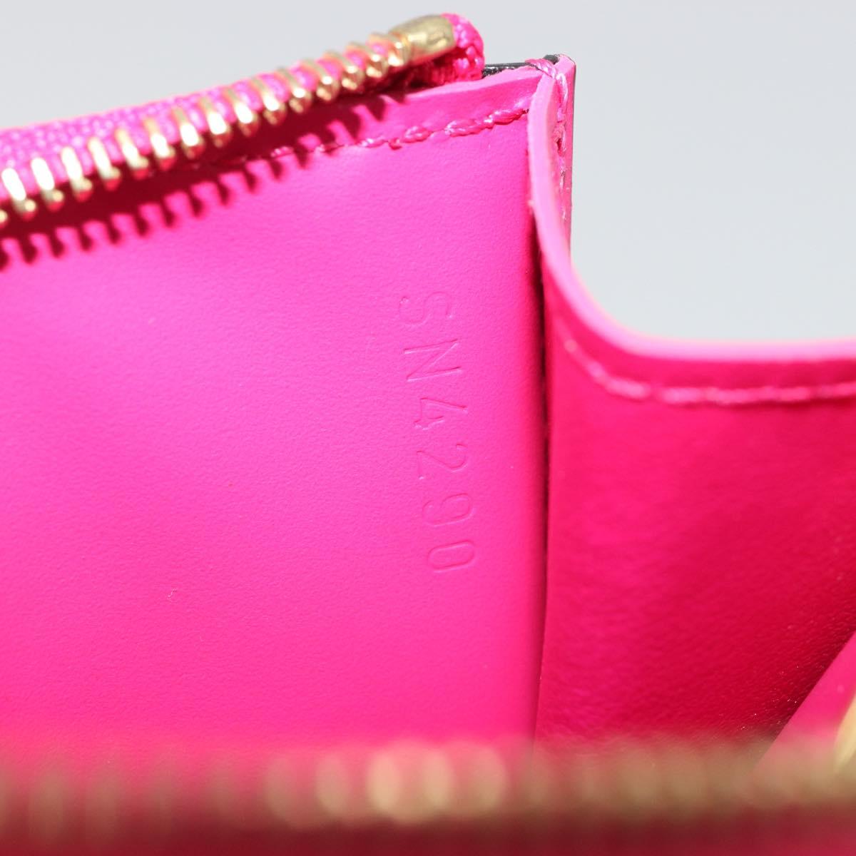 LOUIS VUITTON Monogram Vernis Pochette Cles Purse Pink M90586 LV Auth mr2572V