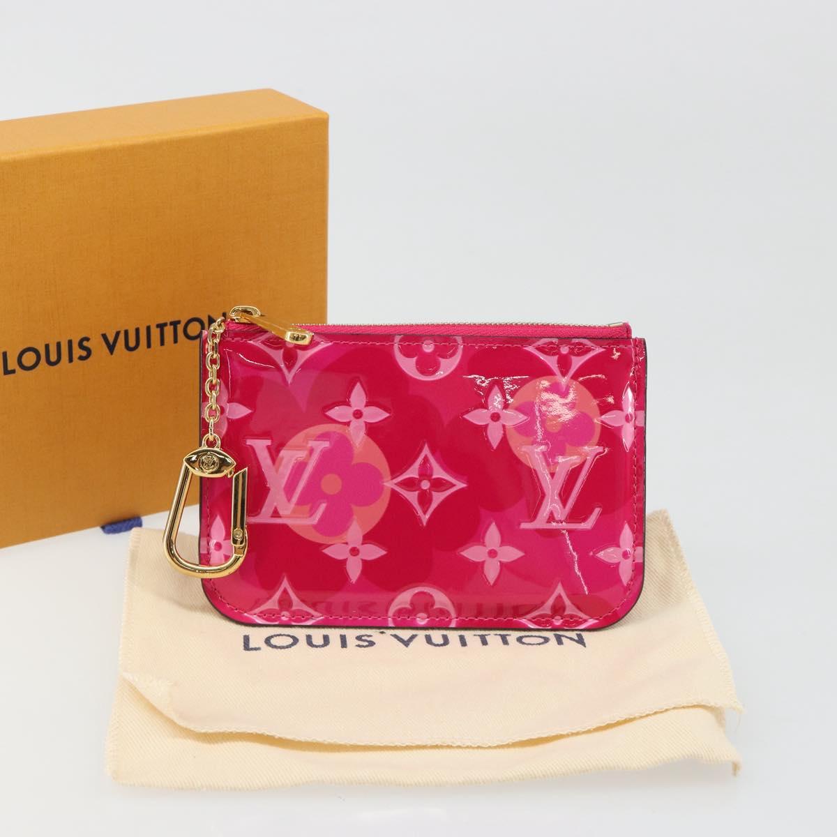 LOUIS VUITTON Monogram Vernis Pochette Cles Purse Pink M90586 LV Auth mr2572V