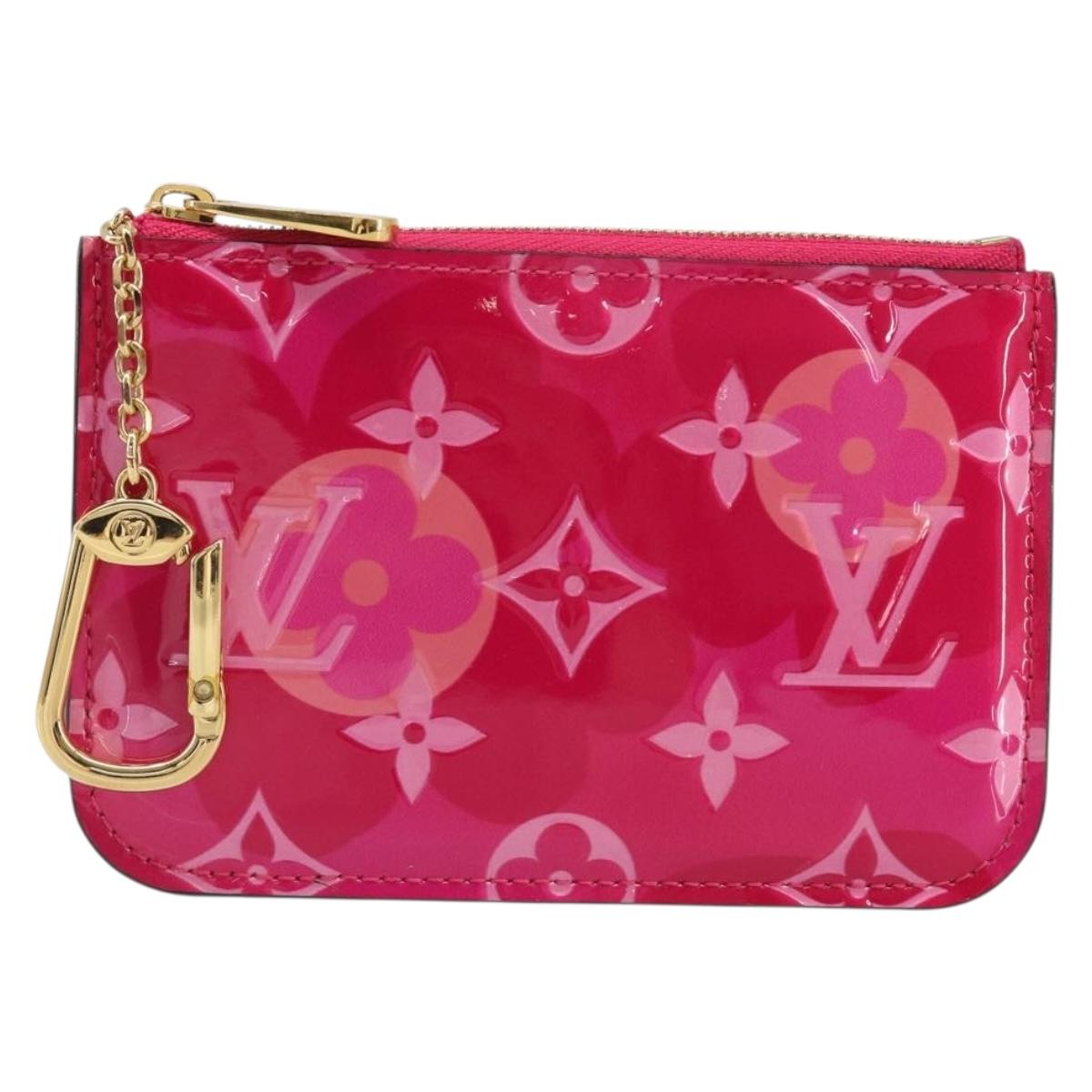 LOUIS VUITTON Monogram Vernis Pochette Cles Purse Pink M90586 LV Auth mr2572V