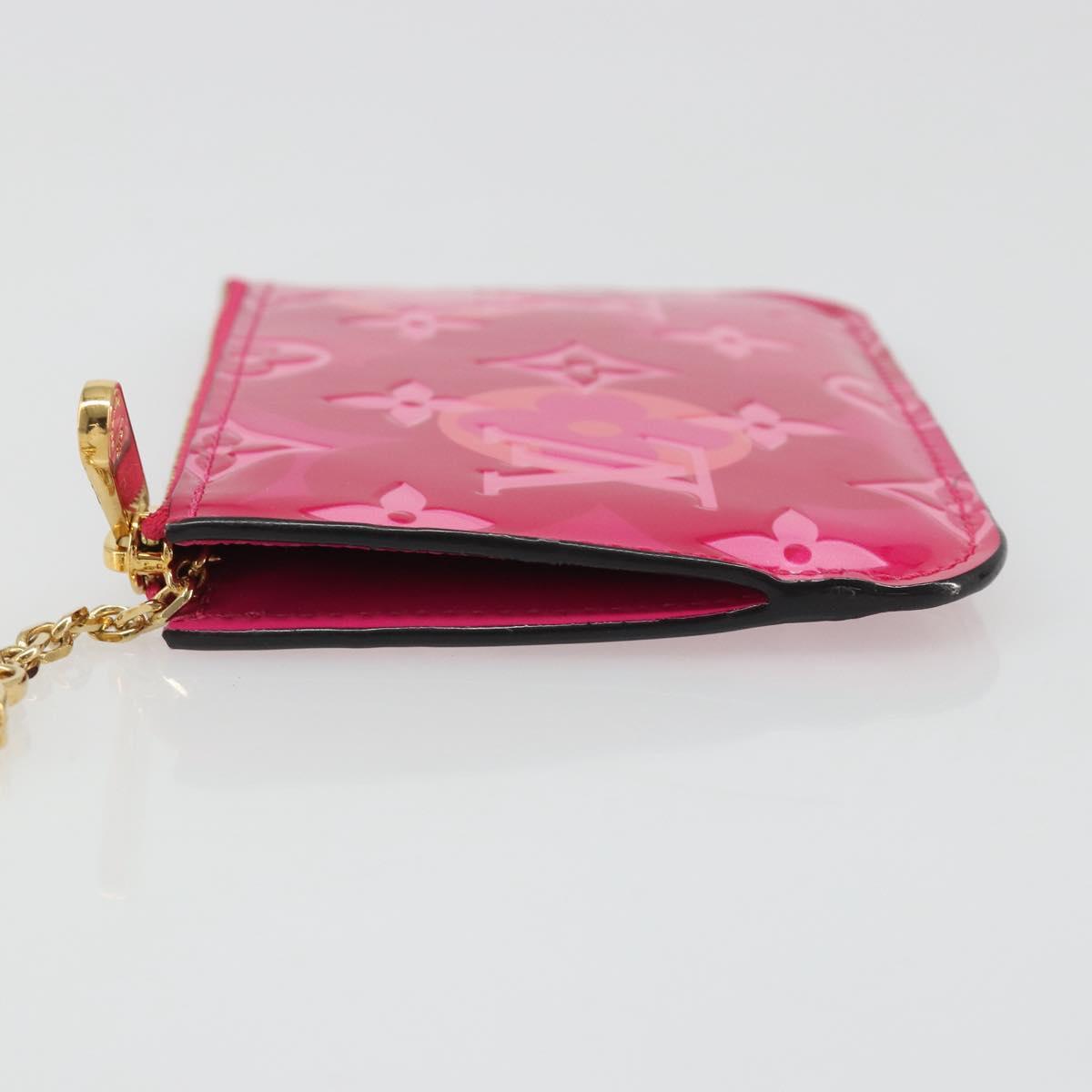 LOUIS VUITTON Monogram Vernis Pochette Cles Purse Pink M90586 LV Auth mr2572V