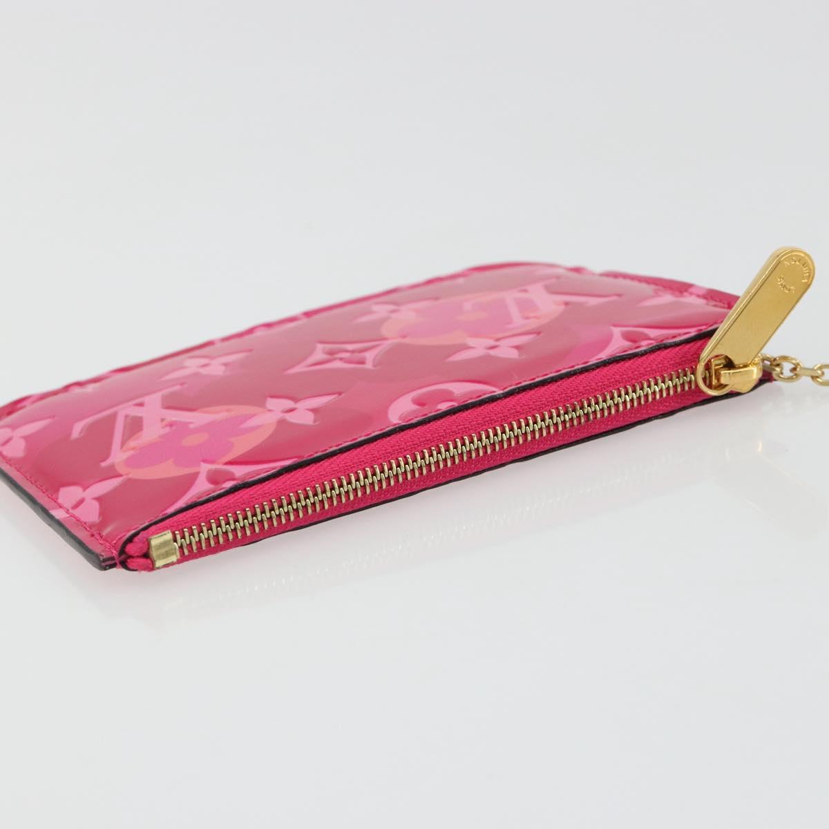 LOUIS VUITTON Monogram Vernis Pochette Cles Purse Pink M90586 LV Auth mr2572V