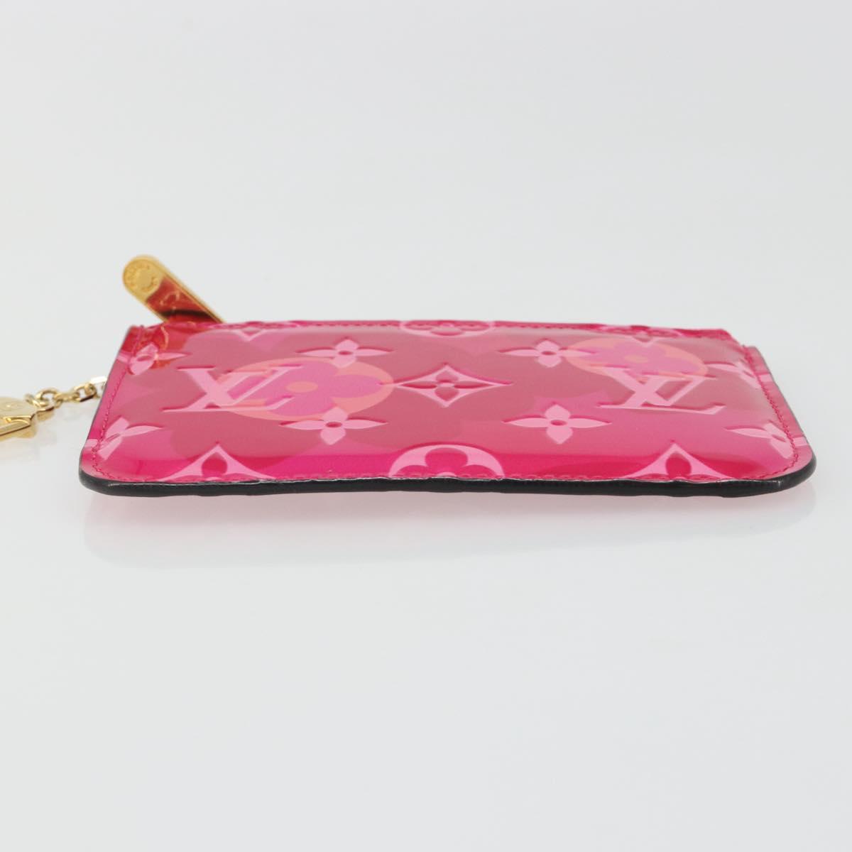 LOUIS VUITTON Monogram Vernis Pochette Cles Purse Pink M90586 LV Auth mr2572V