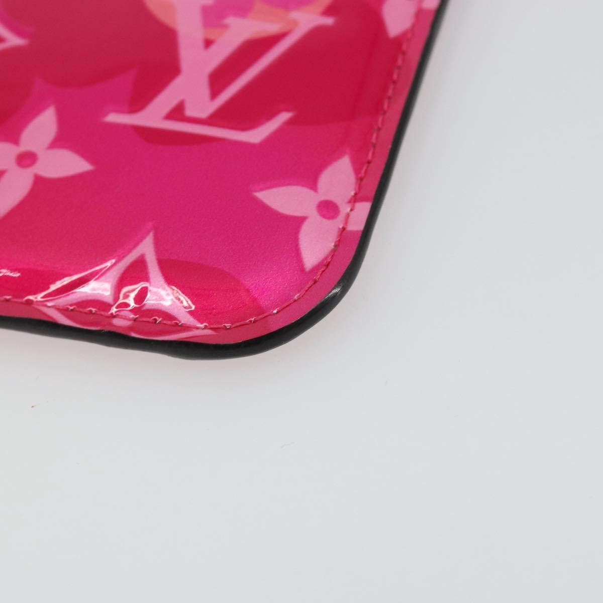LOUIS VUITTON Monogram Vernis Pochette Cles Purse Pink M90586 LV Auth mr2572V