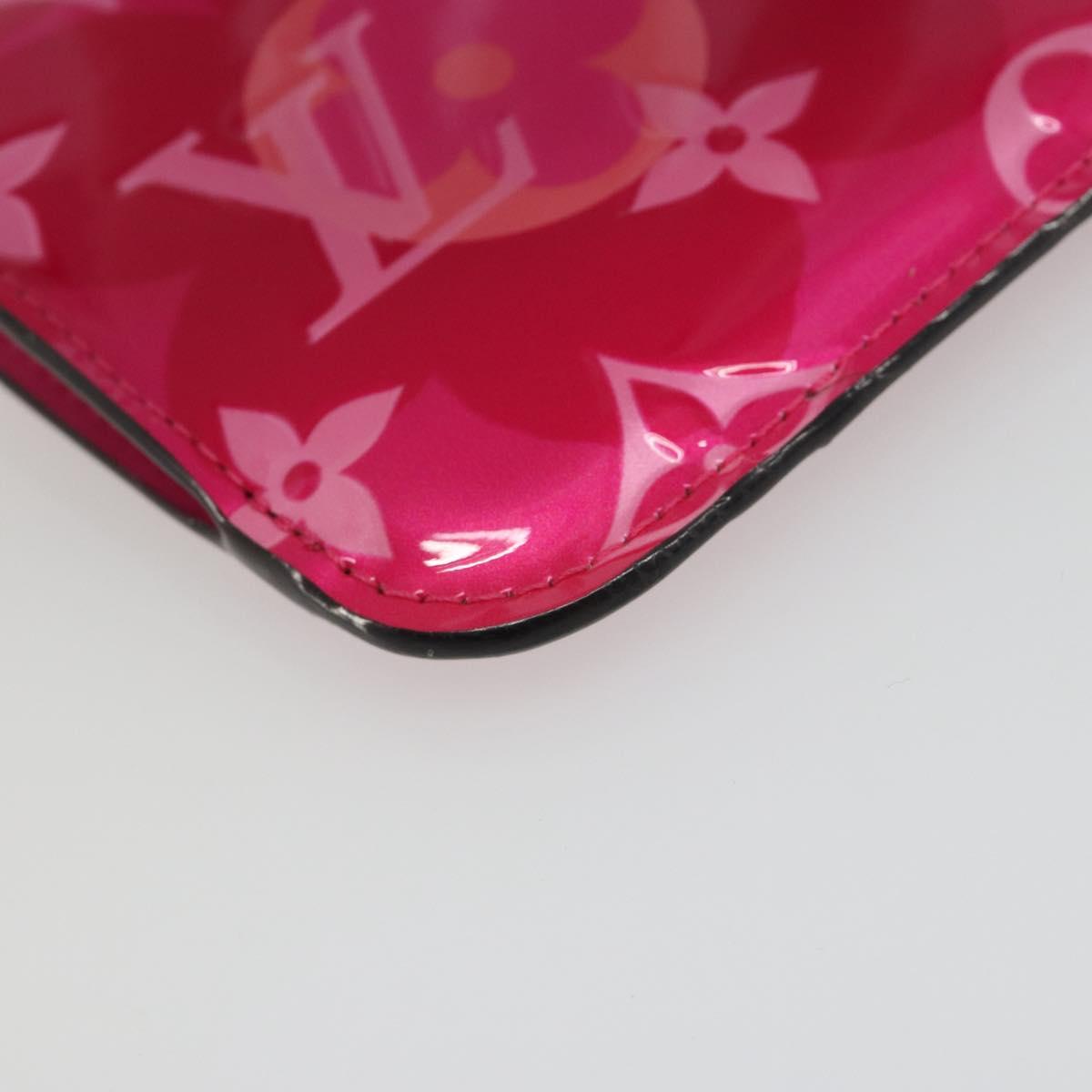 LOUIS VUITTON Monogram Vernis Pochette Cles Purse Pink M90586 LV Auth mr2572V