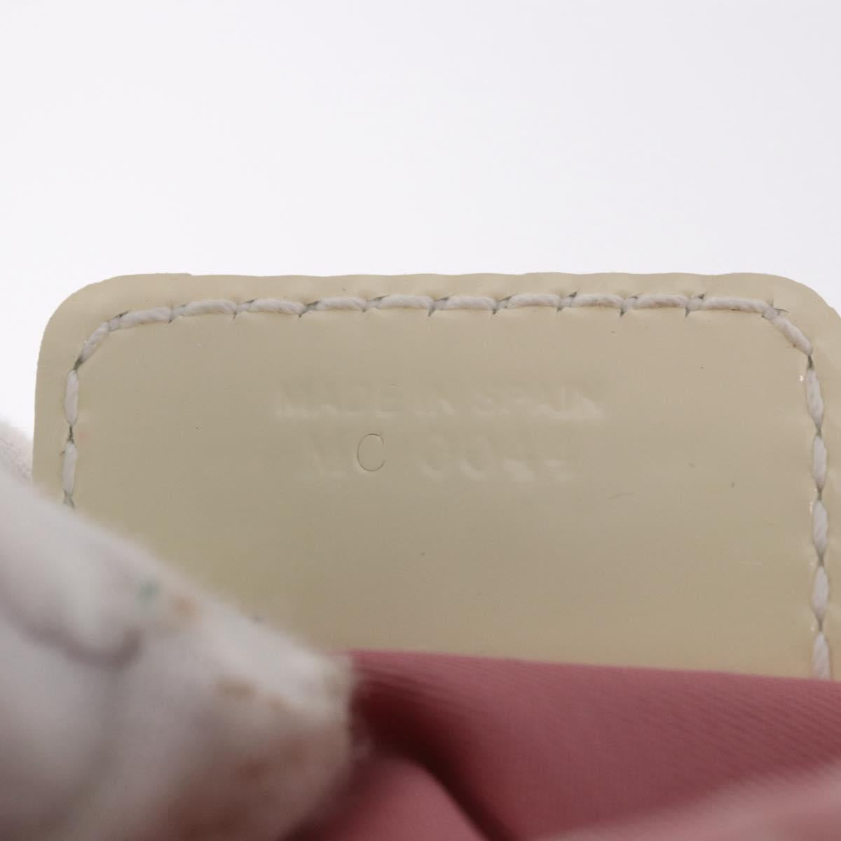 Christian Dior Shoulder Bag Nylon Pink Silver Auth mr2578A
