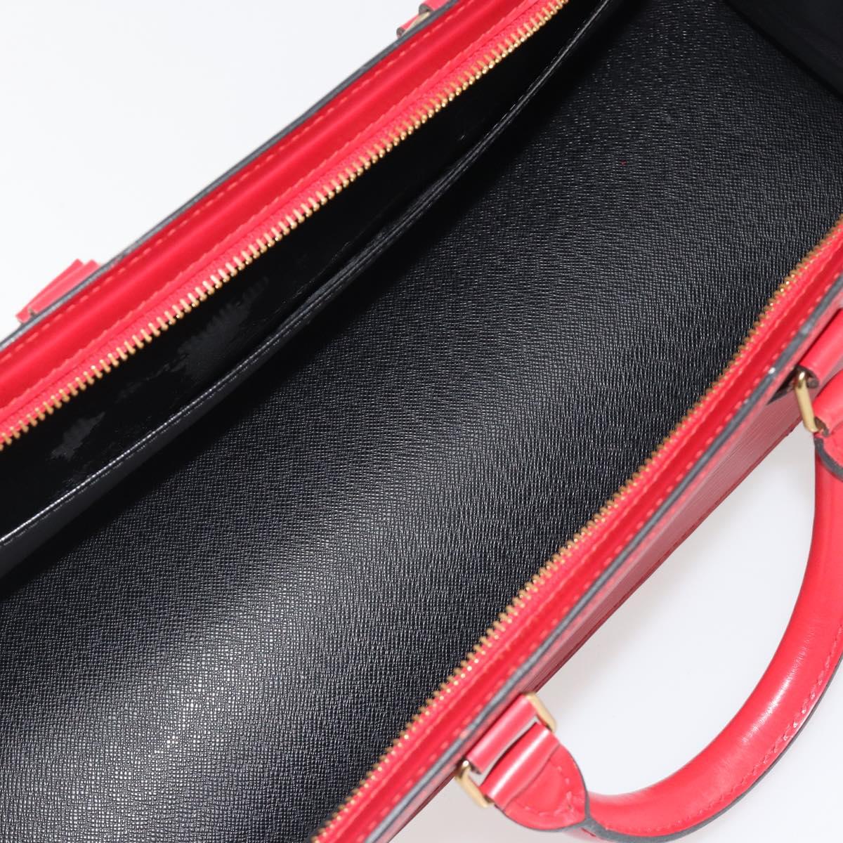 LOUIS VUITTON Epi Sac Triangle Hand Bag Red M52097 LV Auth mr2580A