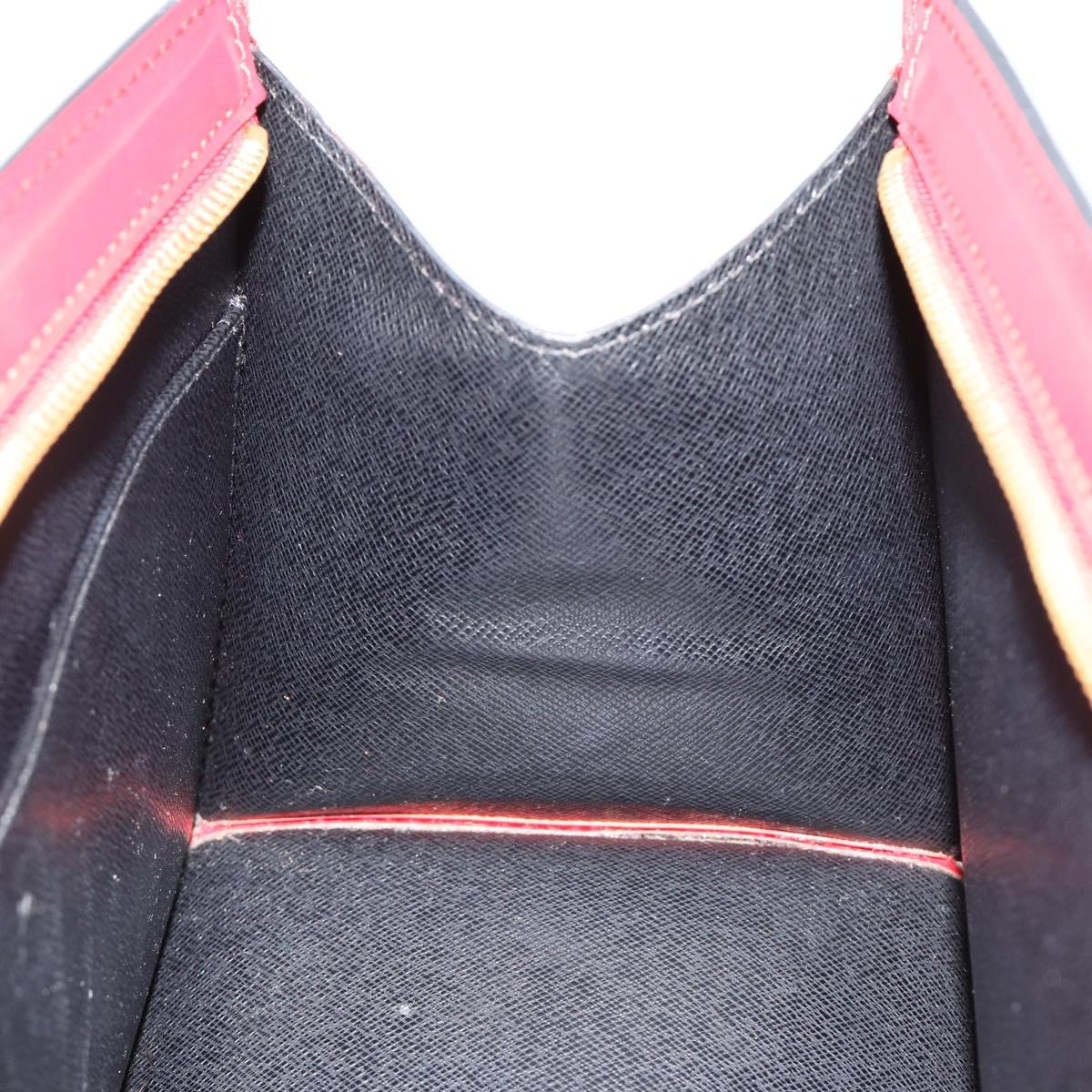 LOUIS VUITTON Epi Sac Triangle Hand Bag Red M52097 LV Auth mr2580A