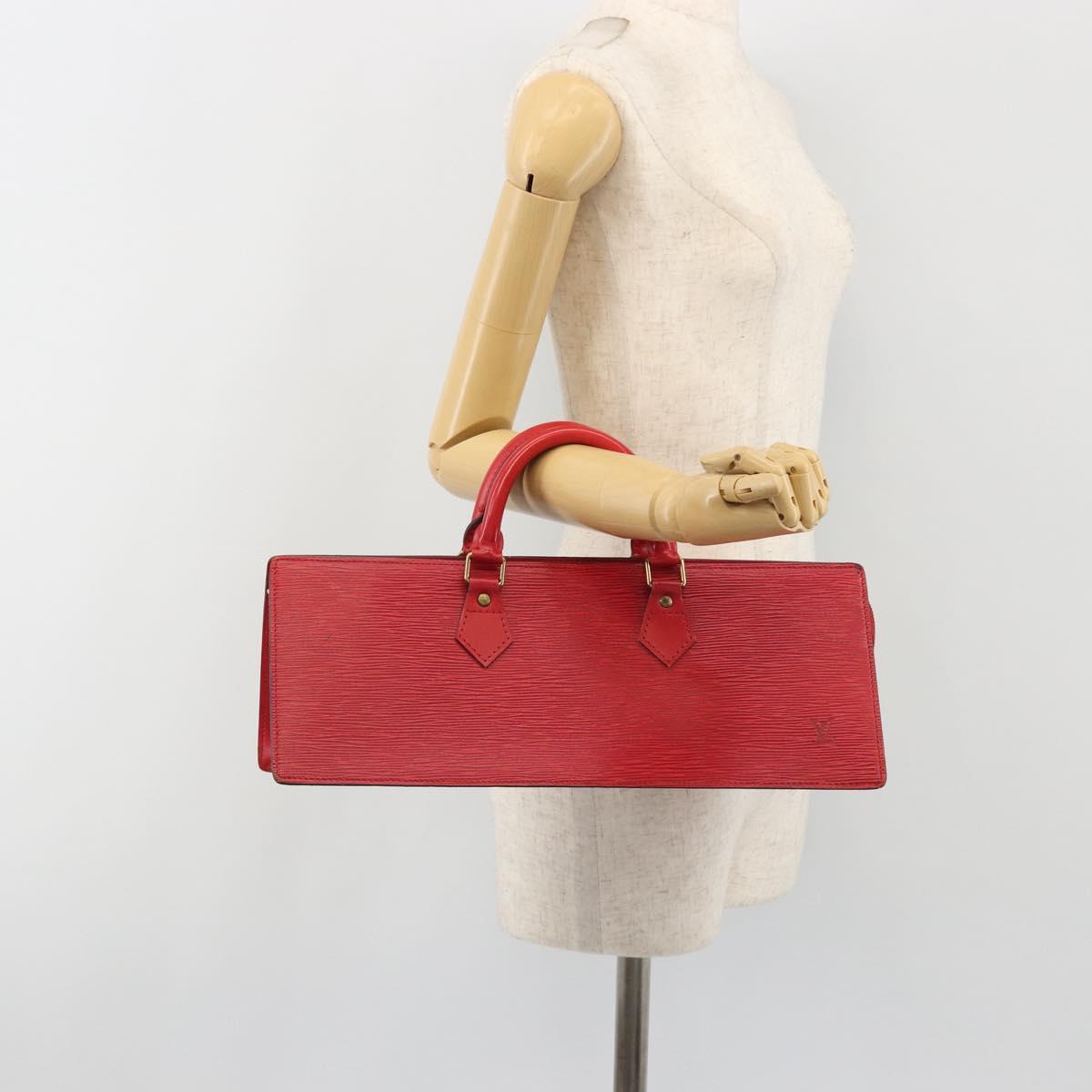 LOUIS VUITTON Epi Sac Triangle Hand Bag Red M52097 LV Auth mr2580A
