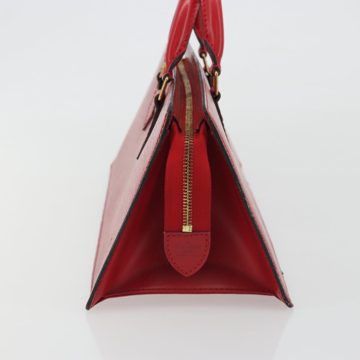 LOUIS VUITTON Epi Sac Triangle Hand Bag Red M52097 LV Auth mr2580A