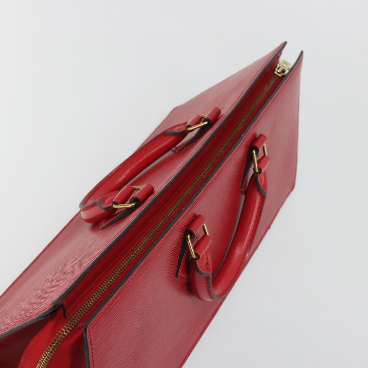 LOUIS VUITTON Epi Sac Triangle Hand Bag Red M52097 LV Auth mr2580A