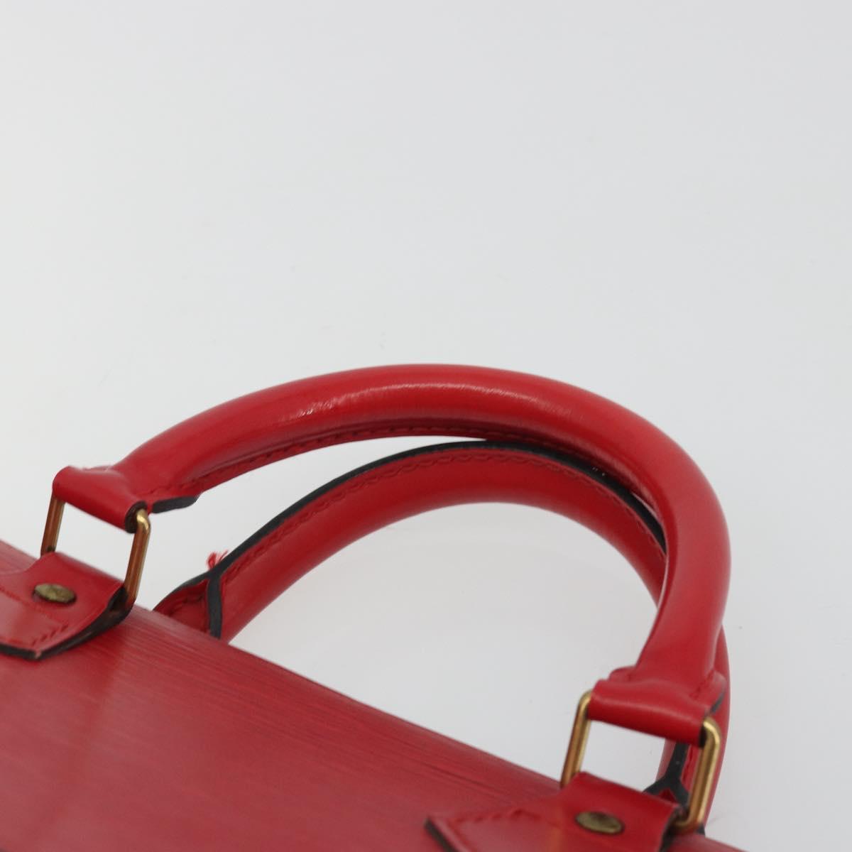 LOUIS VUITTON Epi Sac Triangle Hand Bag Red M52097 LV Auth mr2580A