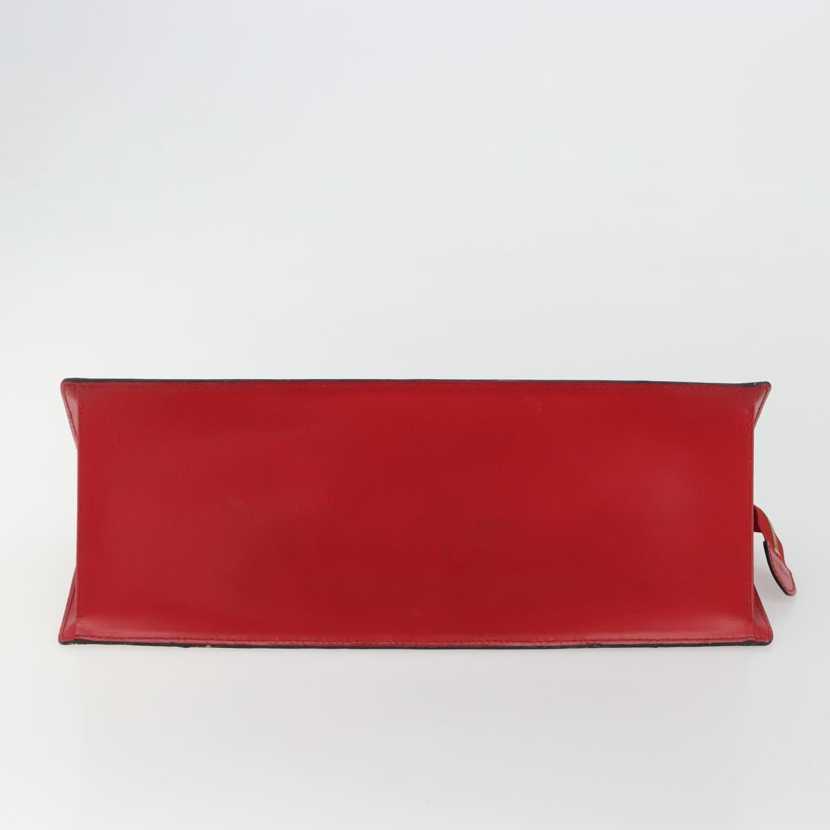 LOUIS VUITTON Epi Sac Triangle Hand Bag Red M52097 LV Auth mr2580A
