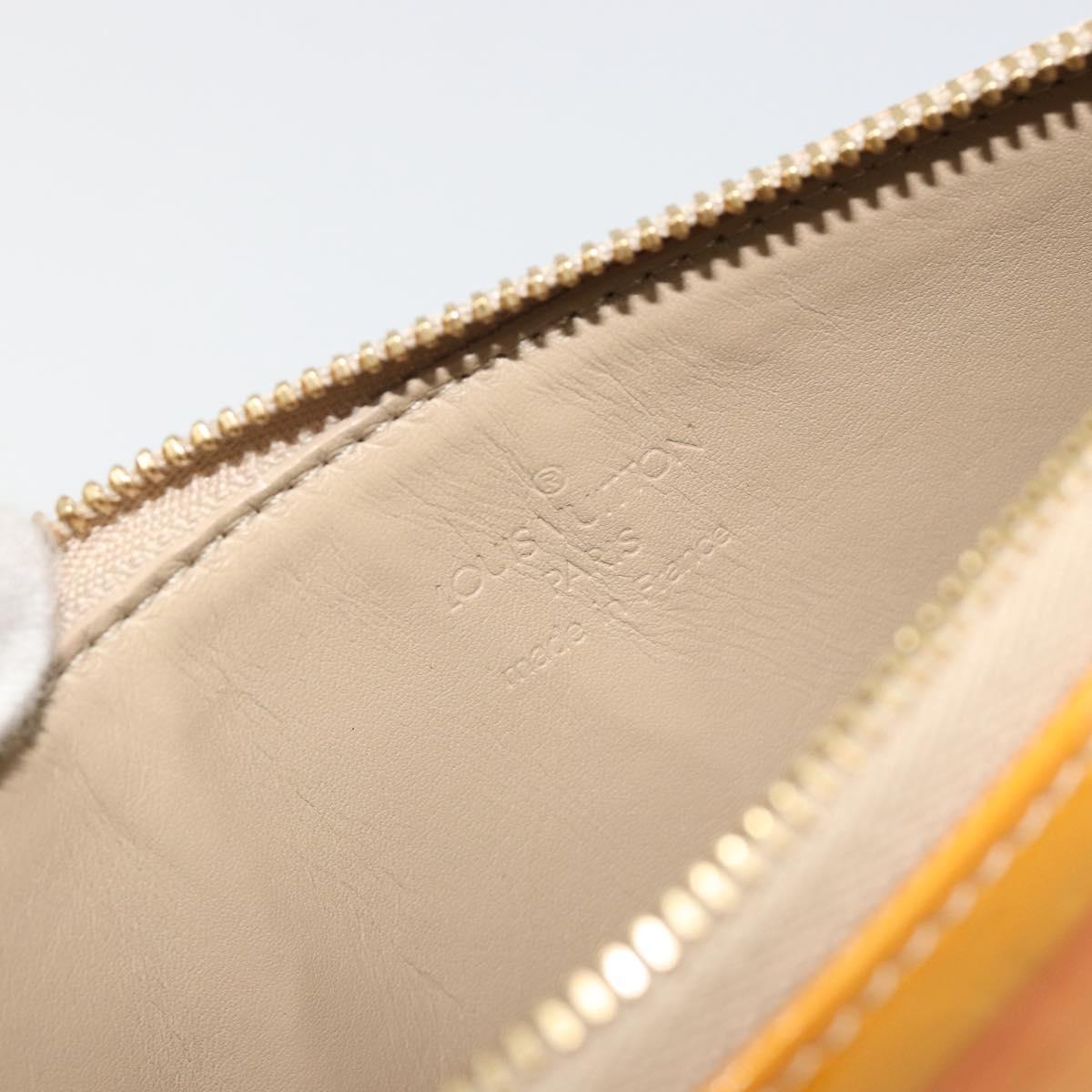 LOUIS VUITTON Monogram Vernis Lexington Pouch Beige M91010 LV Auth mr2581A