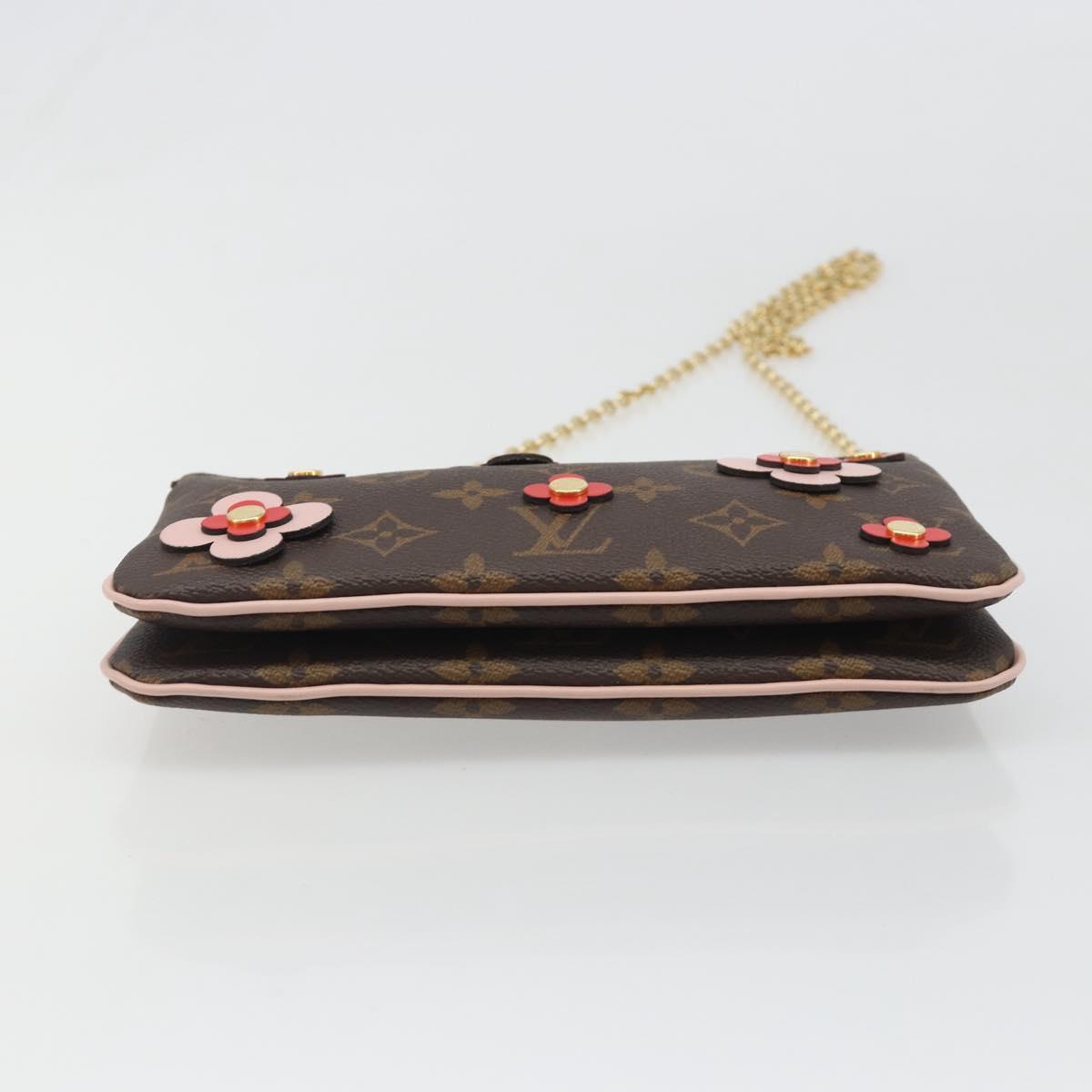 LOUIS VUITTON Monogram Pochette Double Zip Shoulder Bag M63905 LV Auth mr2584V