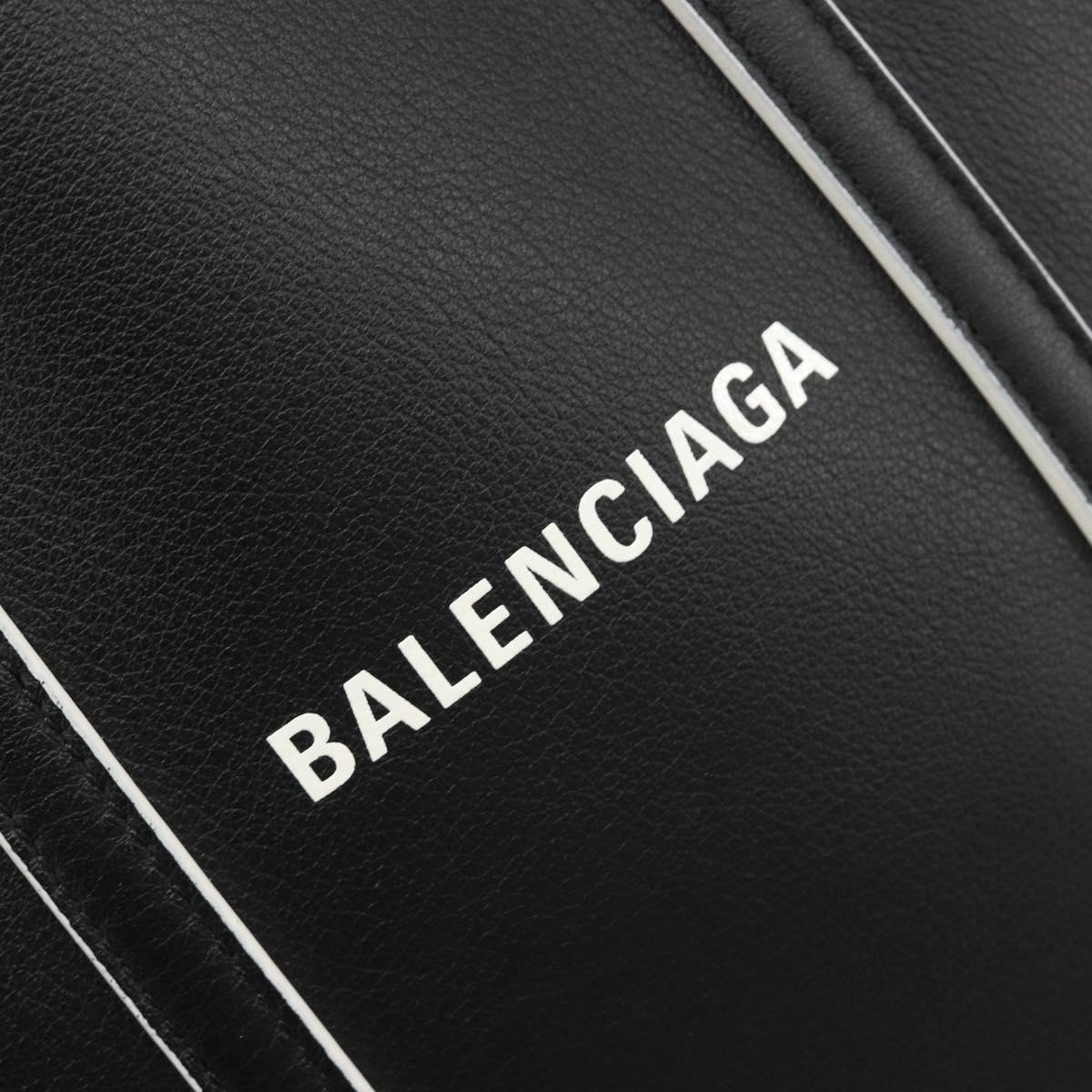BALENCIAGA Everyday XXS Hand Bag Leather Black Auth mr2588A
