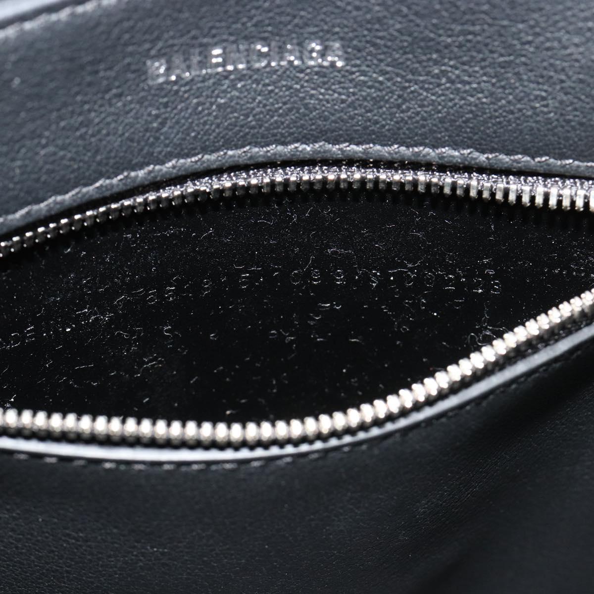 BALENCIAGA Everyday XXS Hand Bag Leather Black Auth mr2588A